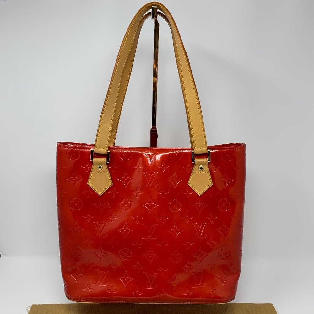 LOUIS VUITTON HOUSTON VERNIS RED handbag